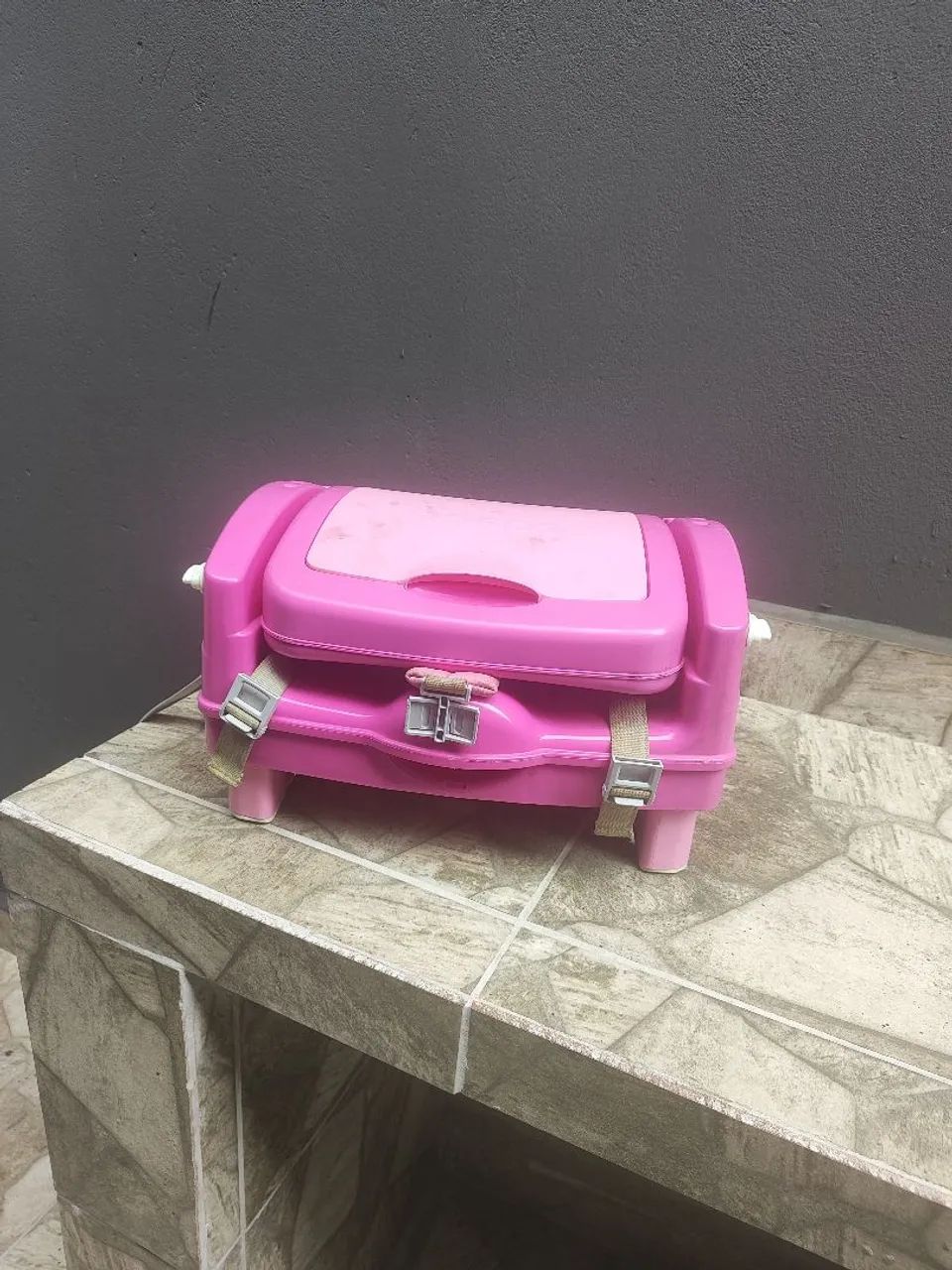 Cadeira de alimentação rosa - Foto 2