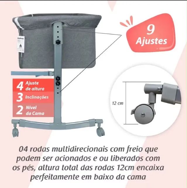 Berço de bebê portátil  - Foto 2