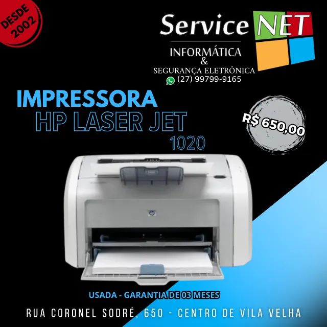 Impressora HP laser Jet 1020