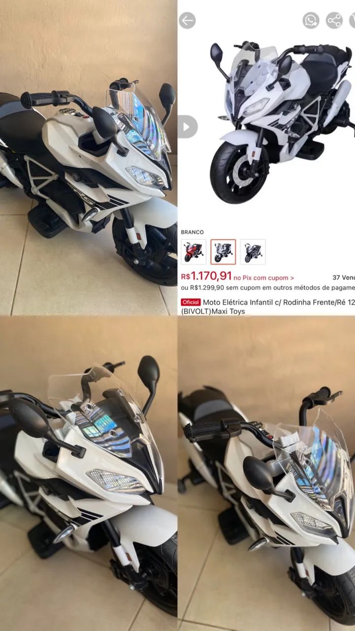 MOTO ELÉTRICA INFANTIL 12V  - Foto 2