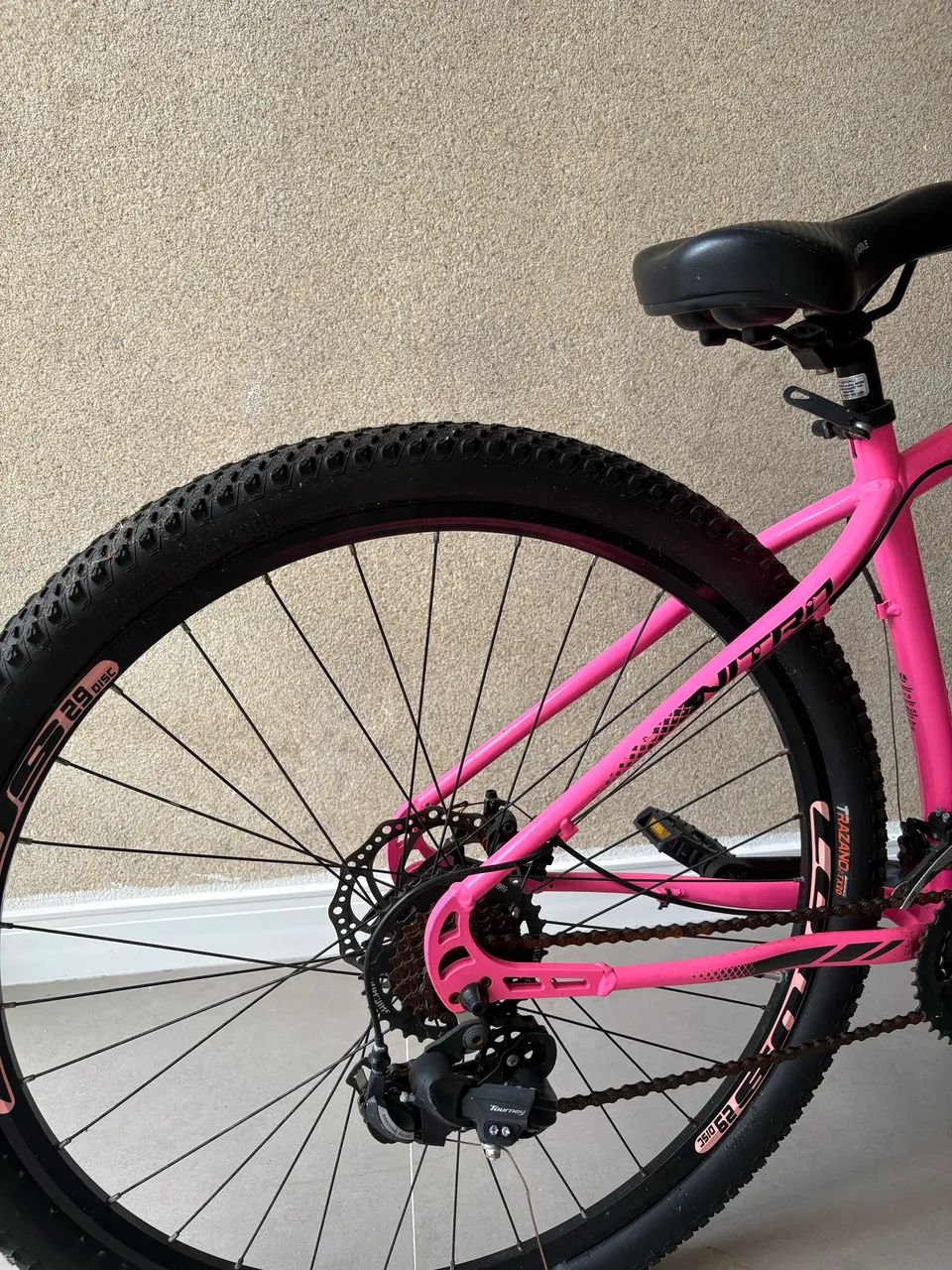 Bicicleta Cairu Lotus Nitro Aro 29 - cor Rosa - Foto 3