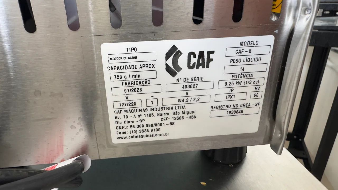 Moedor de Carne Caf 8, novo  - Foto 4
