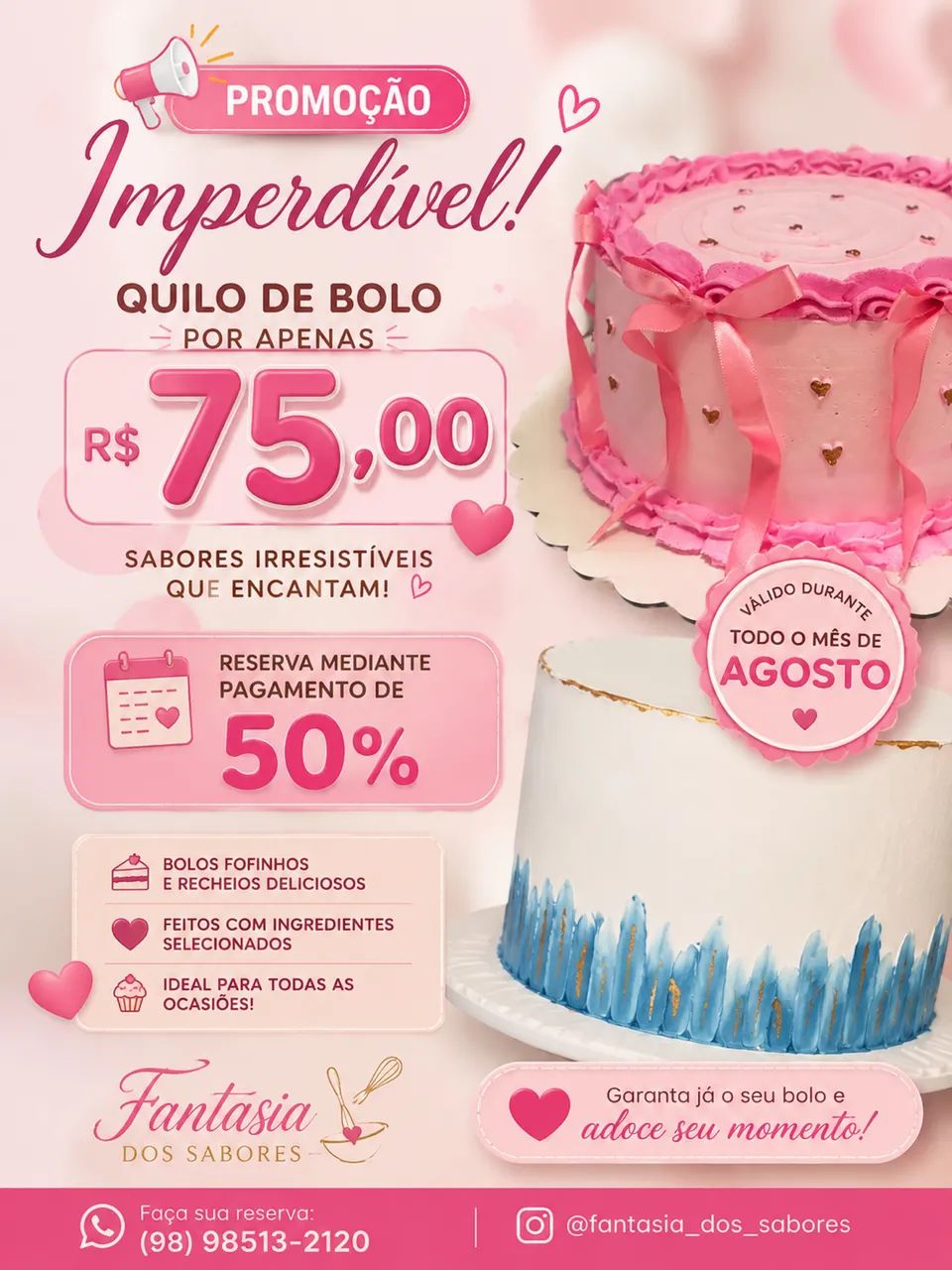 Bolos de aniversário 