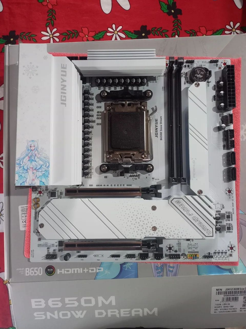 Placa-Mãe JGINYUE B650M Snow Dream