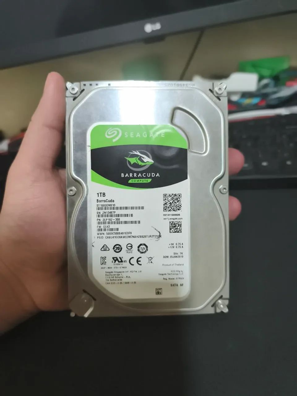 HD de 1 tb Barracuda Seagate 