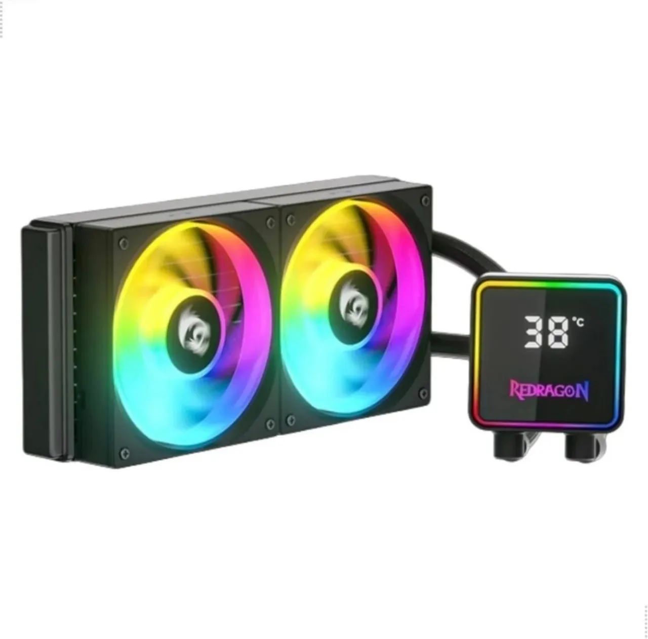 WATER COOLER REDRAGON 240MM ARGB COM VISOR