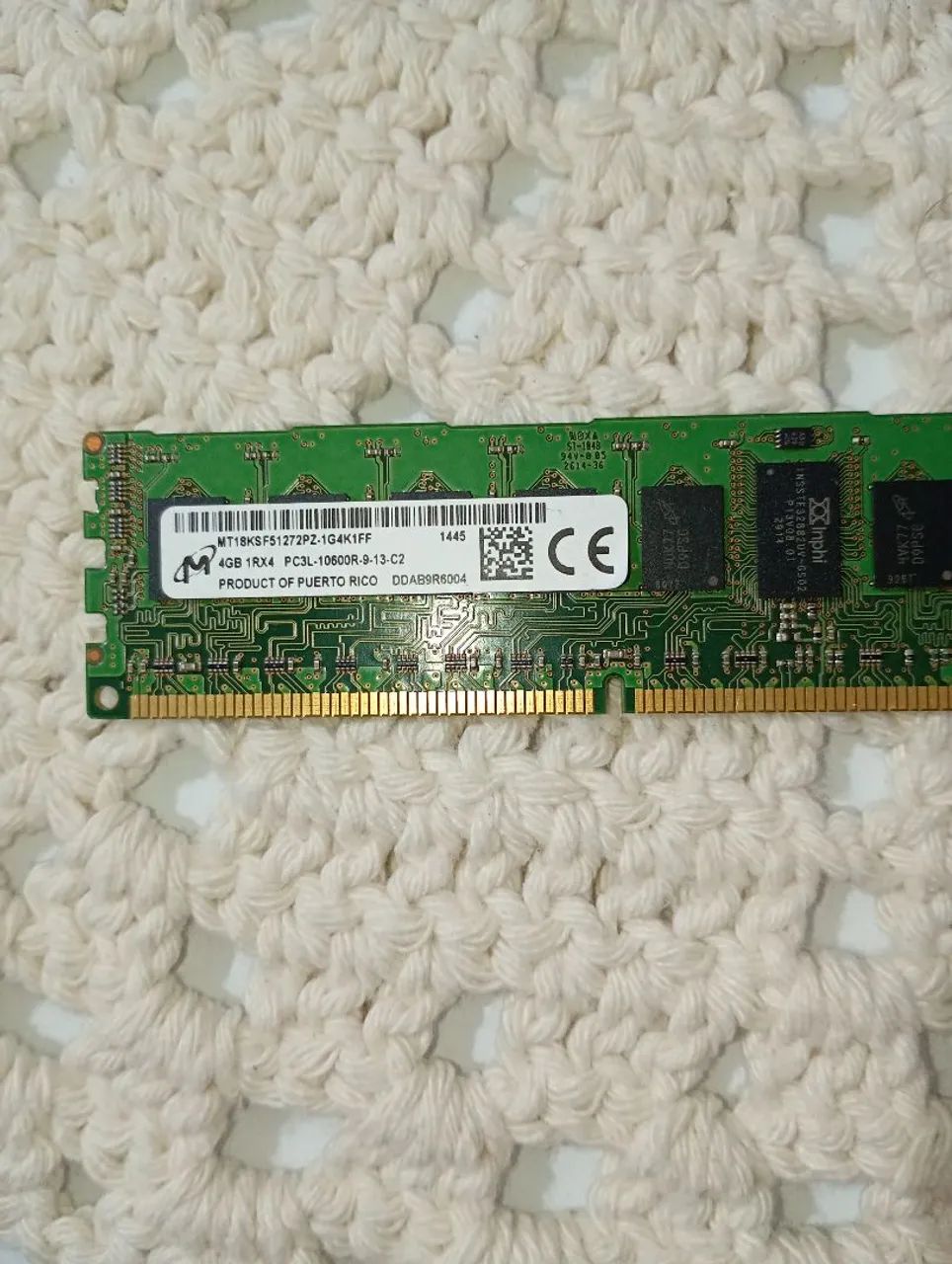 Memória Micron 4gb PC3L.