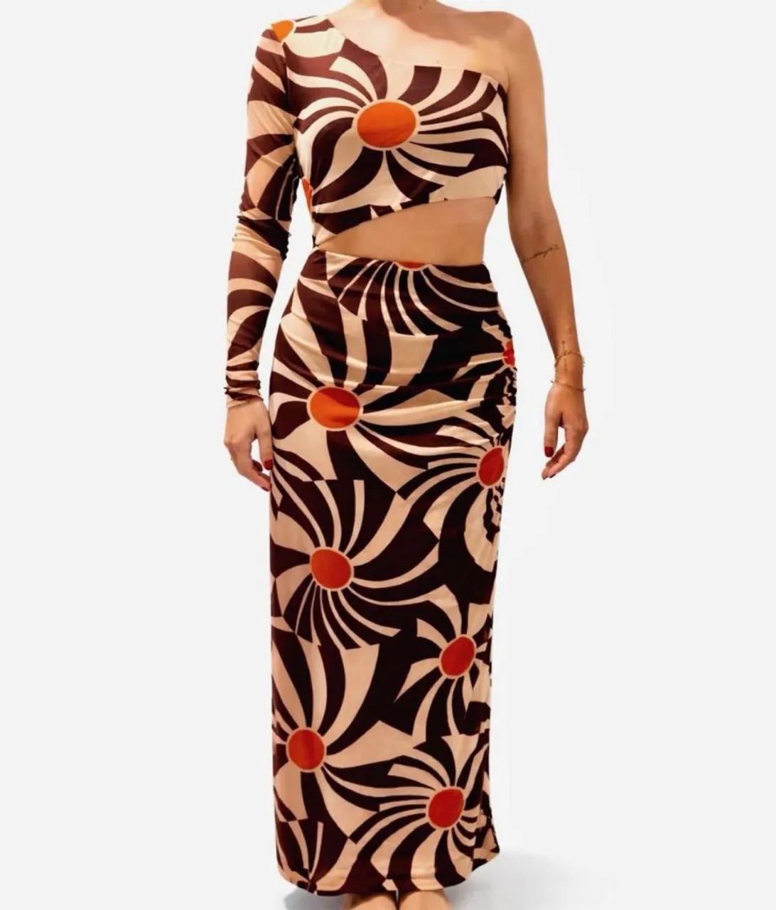 Vestido Clopped Tule Midi Dress