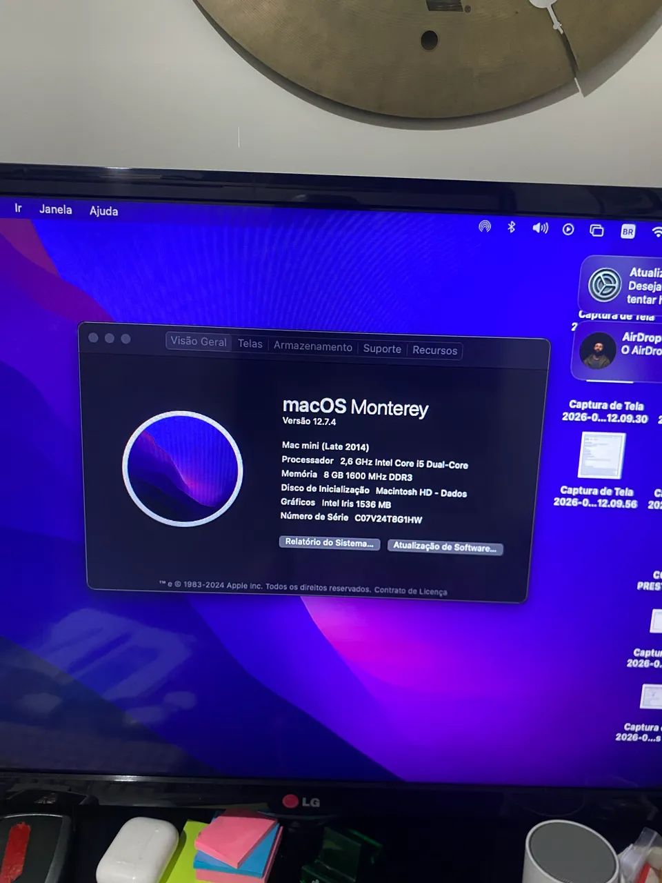 Mac Mini i5 8Gb 1Tb Late 2014 com caixa e NF - Foto 4