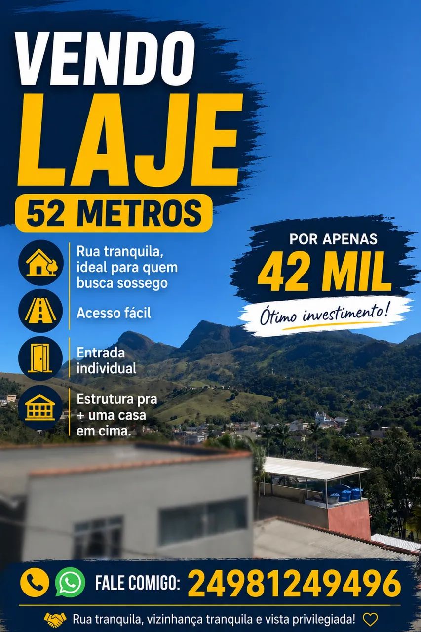 VENDO LAJE!! RIO CLARO RJ 