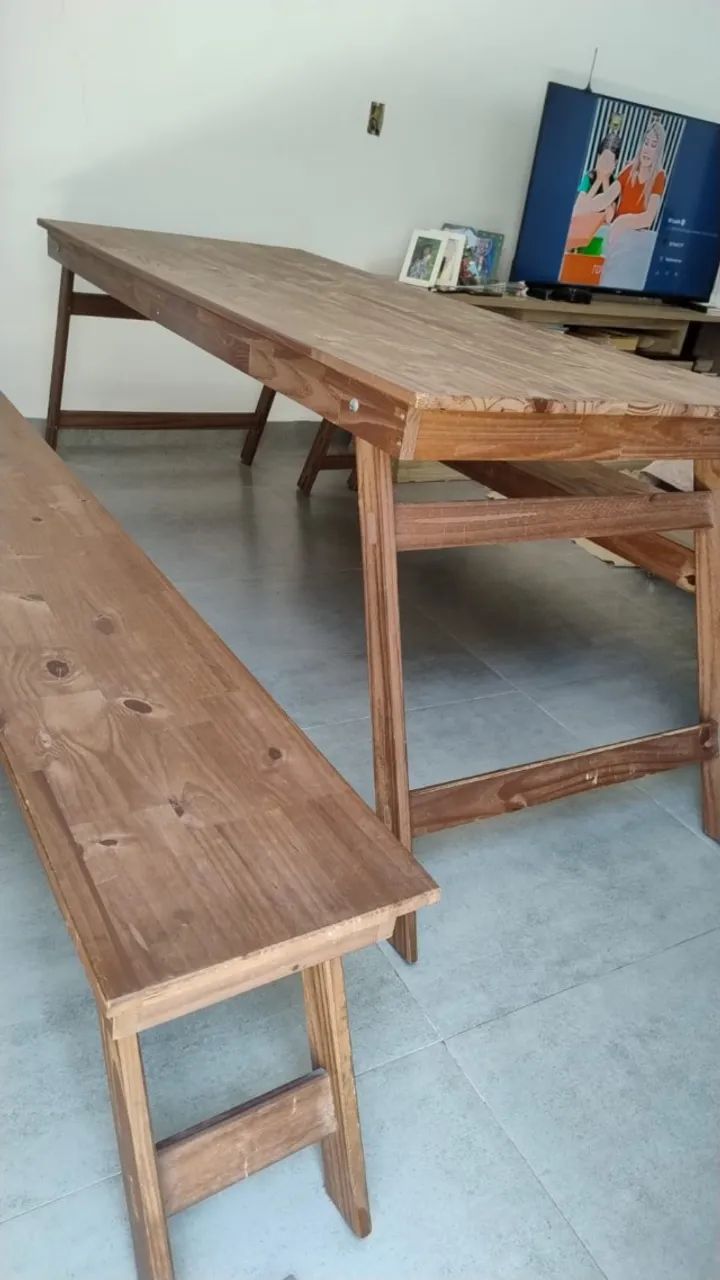 Cama box, sofá 2 lugares, sofá 3 lugares, mesa de churrasco, Pia Inox e outros - Foto 4