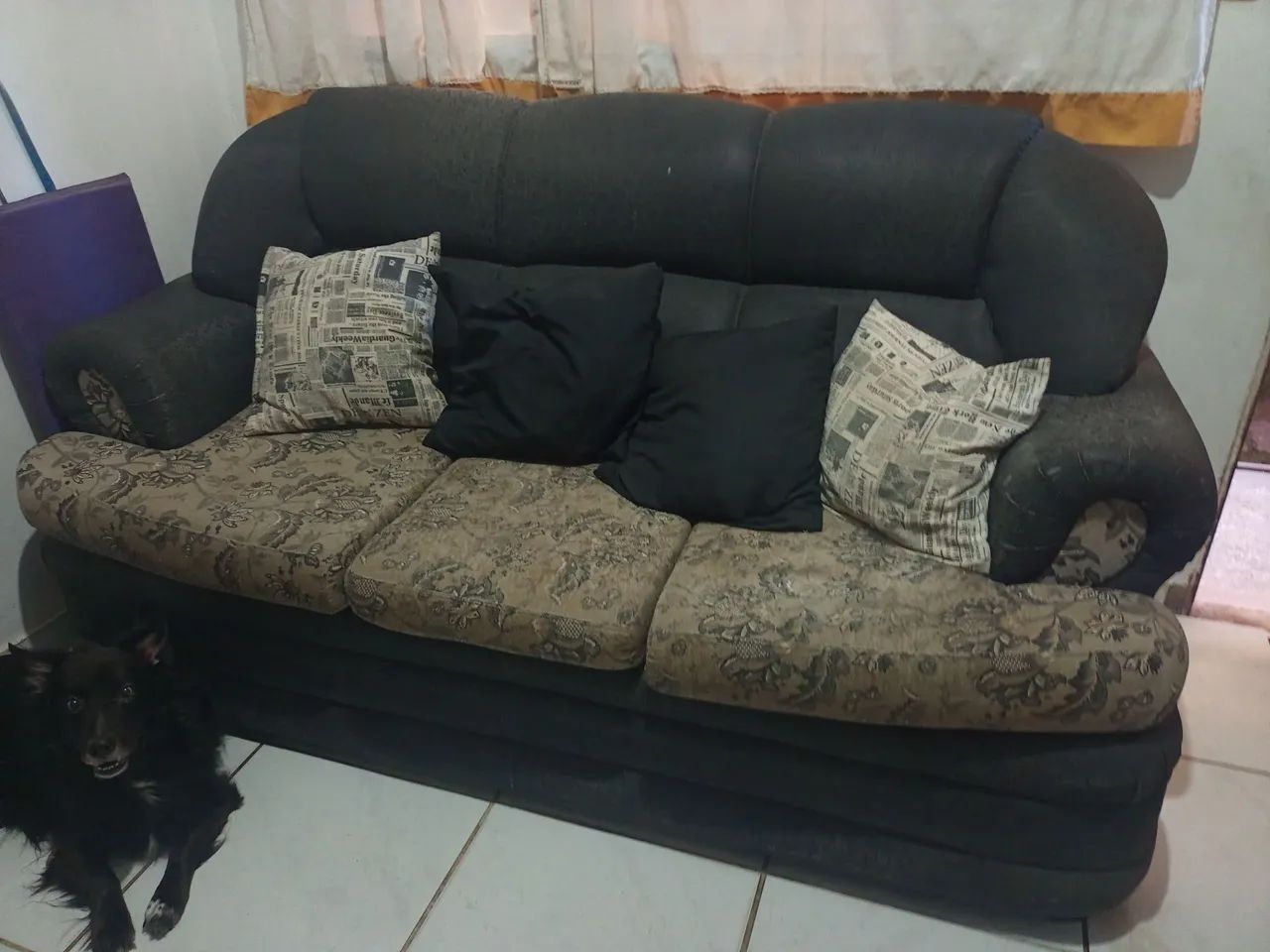 Sofá 3 lugares confortável - Aceito proposta