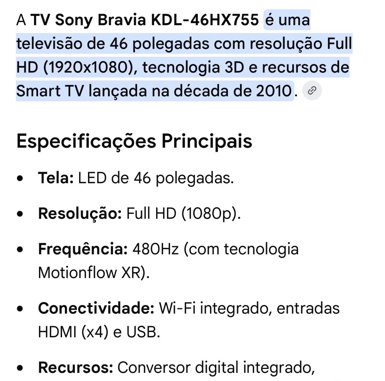 Tv Sony 46 polegadas  - Foto 5