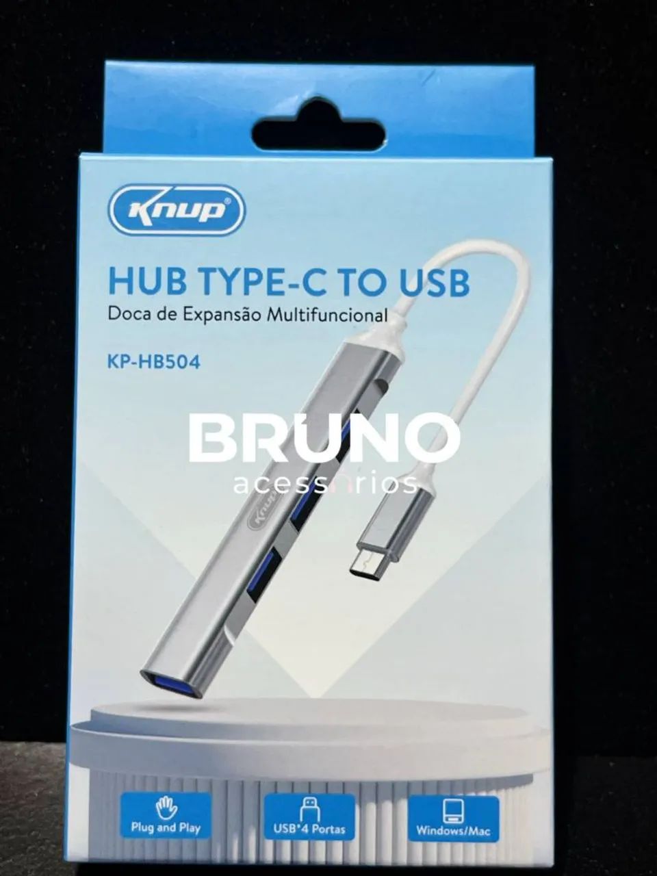Hub usb c - 4 portas KP-HB504