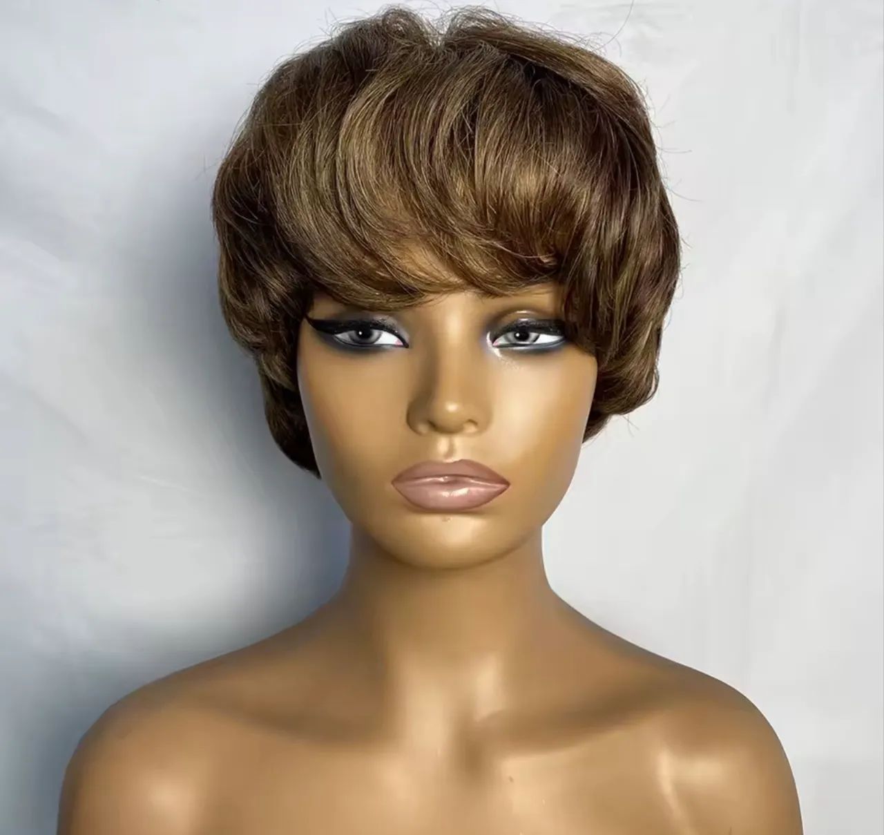 peruca PIXIE cut cabelo humano WIG  - Foto 4