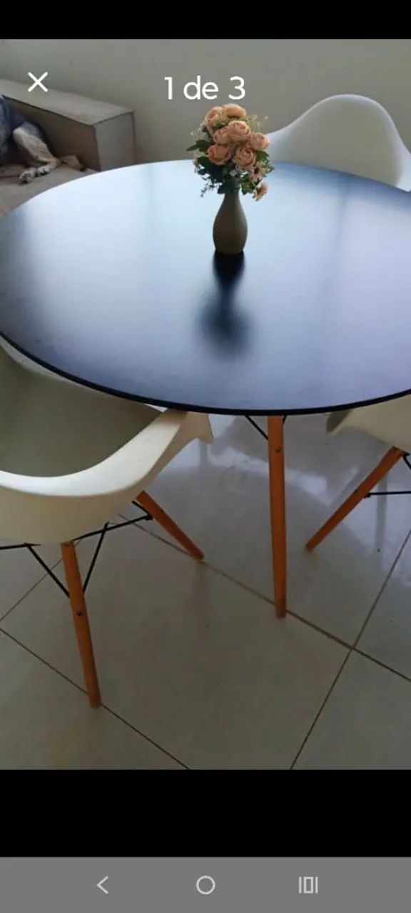 Mesa 4 cadeiras nova 