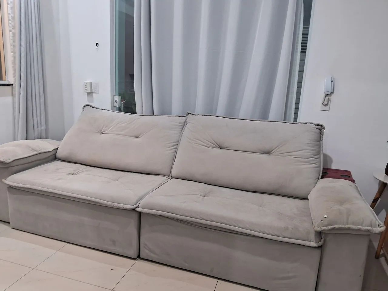 Sofá retrátil e reclinável medida 2.90. - Foto 5