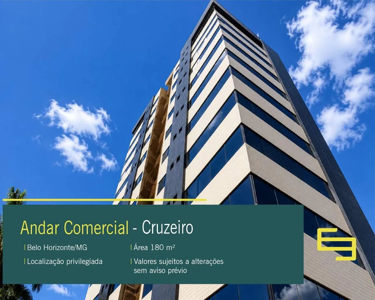 Andar comercial para alugar no bairro Cruzeiro em BH com vaga