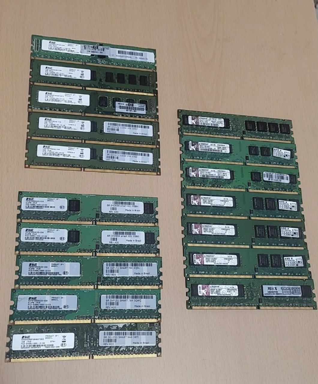 Lote de Memorias DDR2 e DDR3 - Foto 2