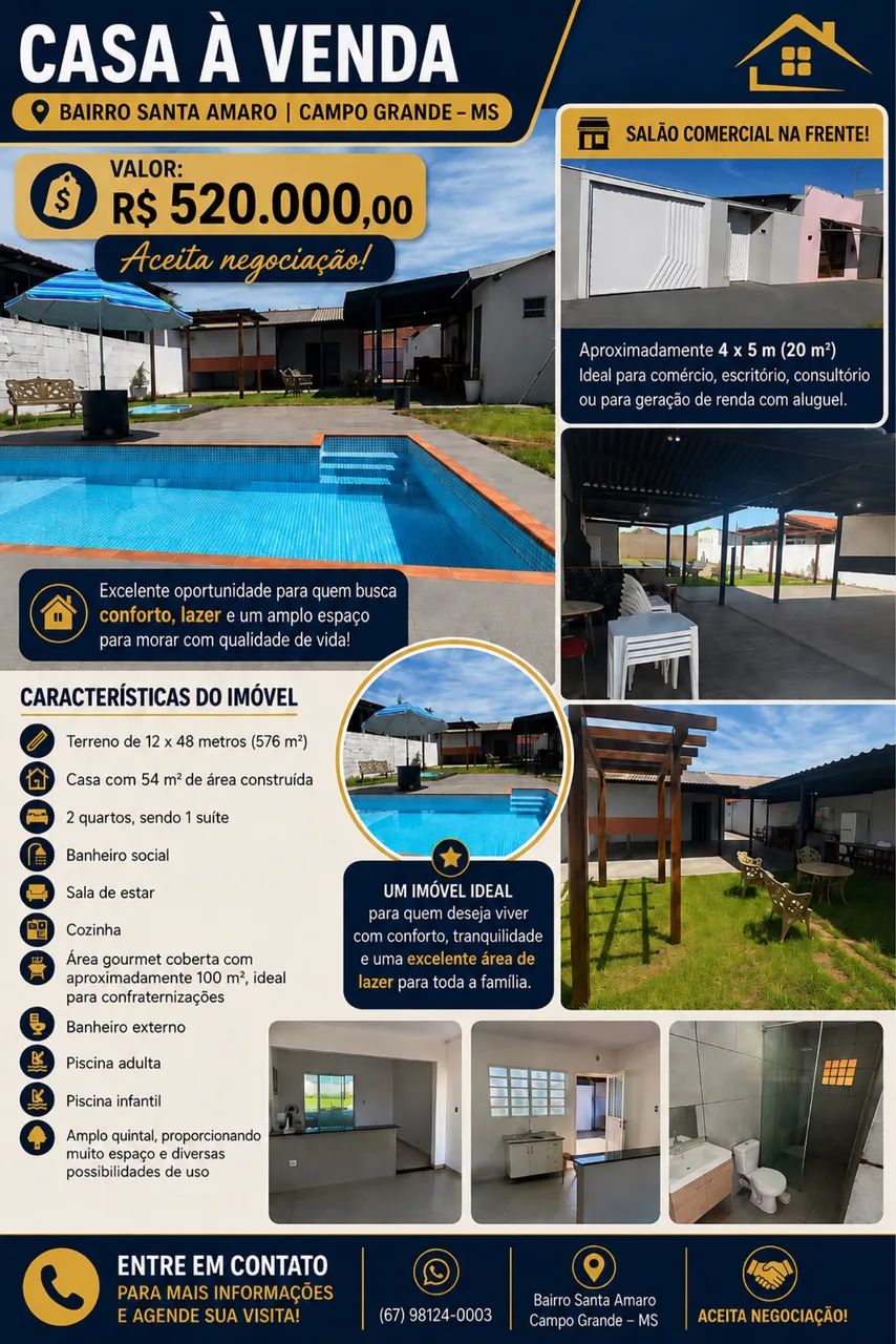 Vendo esta casa Sto Amaro 