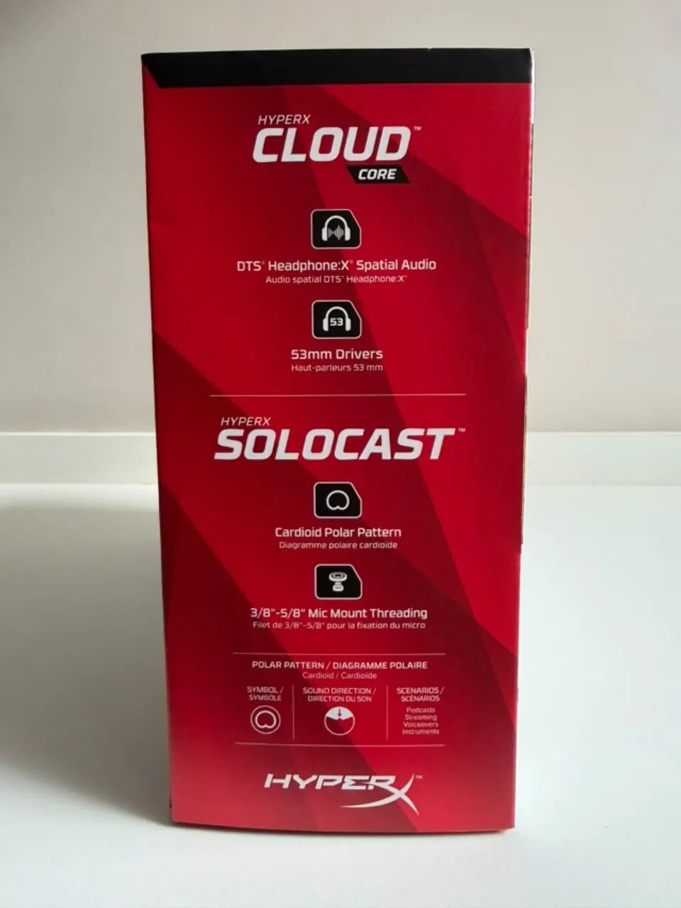 Kit HyperX Streamer Starter Pack - Headset HyperX Cloud Core + Microfone HyperX Solocast - Foto 3