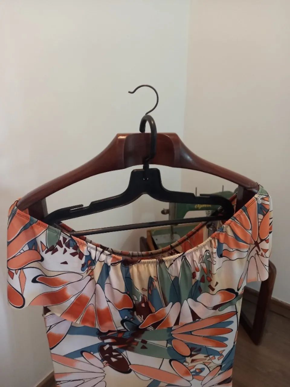 Vestido de babado estampado - verão