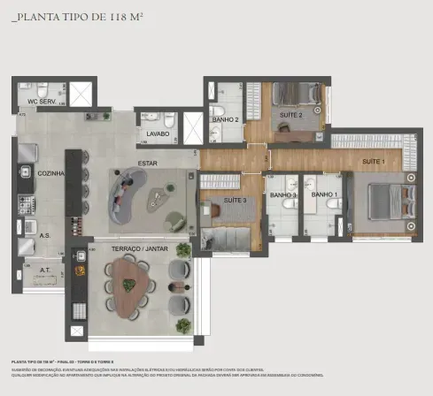 PLANTA 118m²
