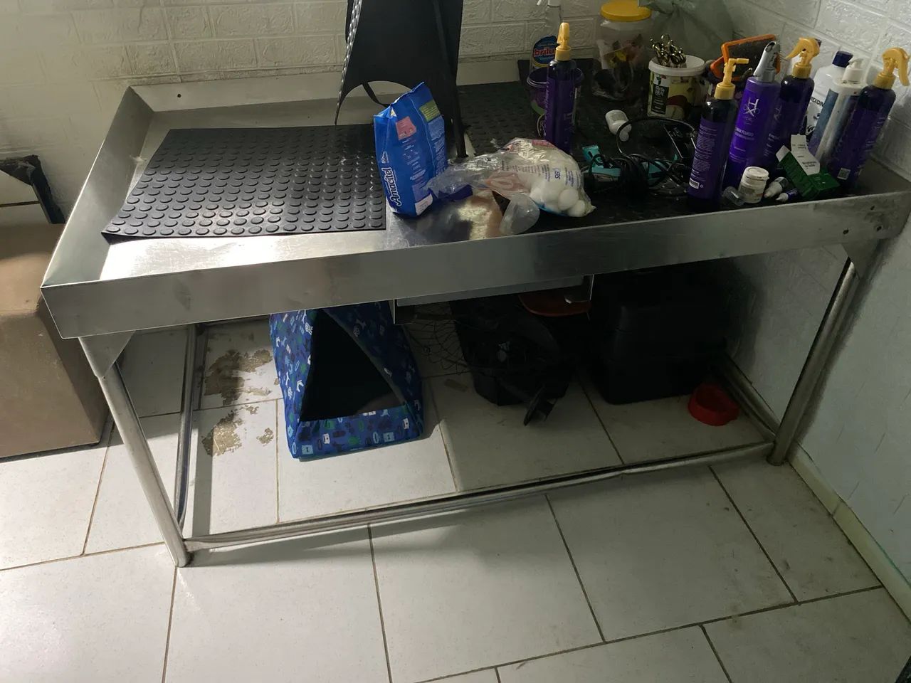 Mesa inox para cozinha industrial 