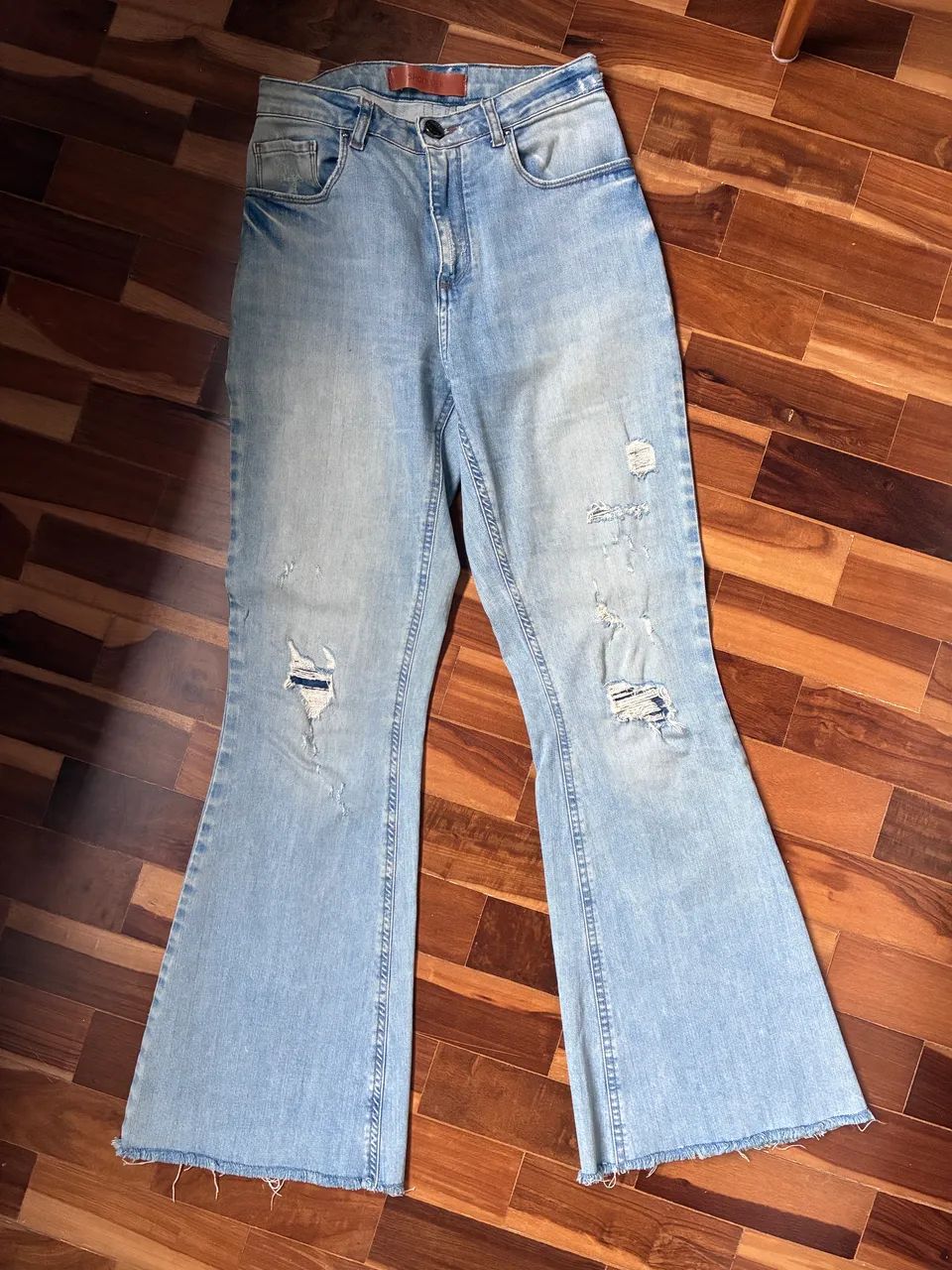 Calça jeans Shoulder e Maria Filó