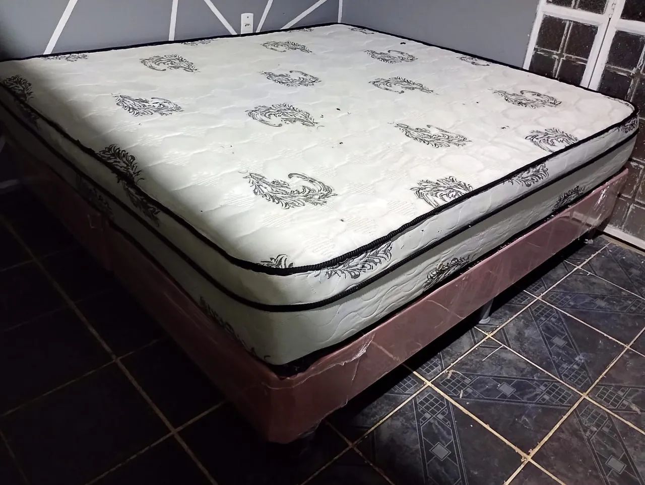 Cama Super King Duas Bases E Colchao De Molas Ensacadas Higienizada - Foto 4