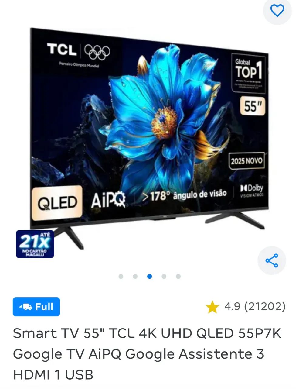 Tv Smart 4k Pro 55 polegadas - Foto 2