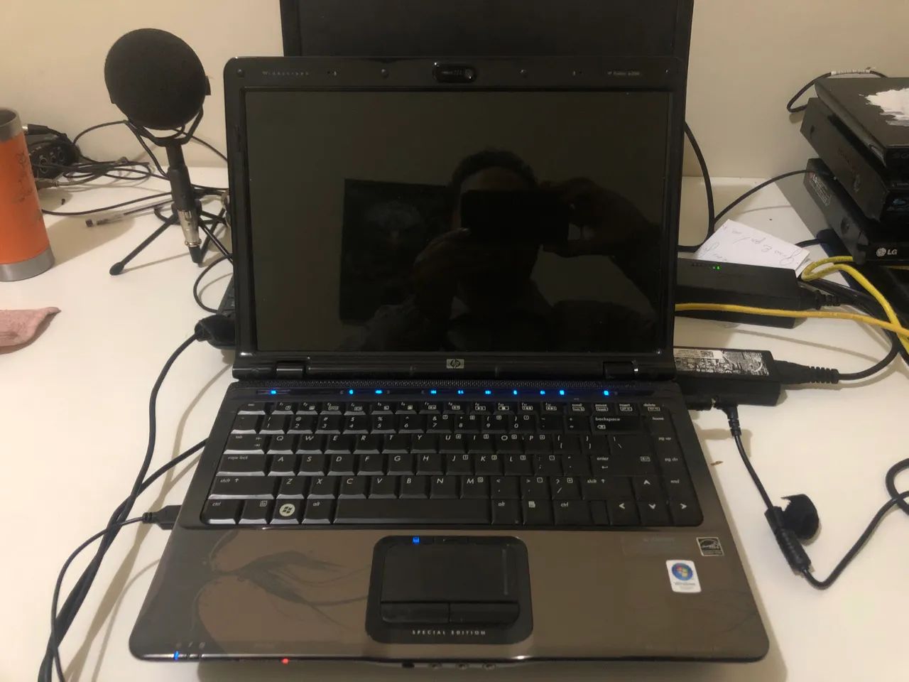 Carcaça notebook Hp Pavilion DV 2500 carcaça e tela e teclado - Foto 5