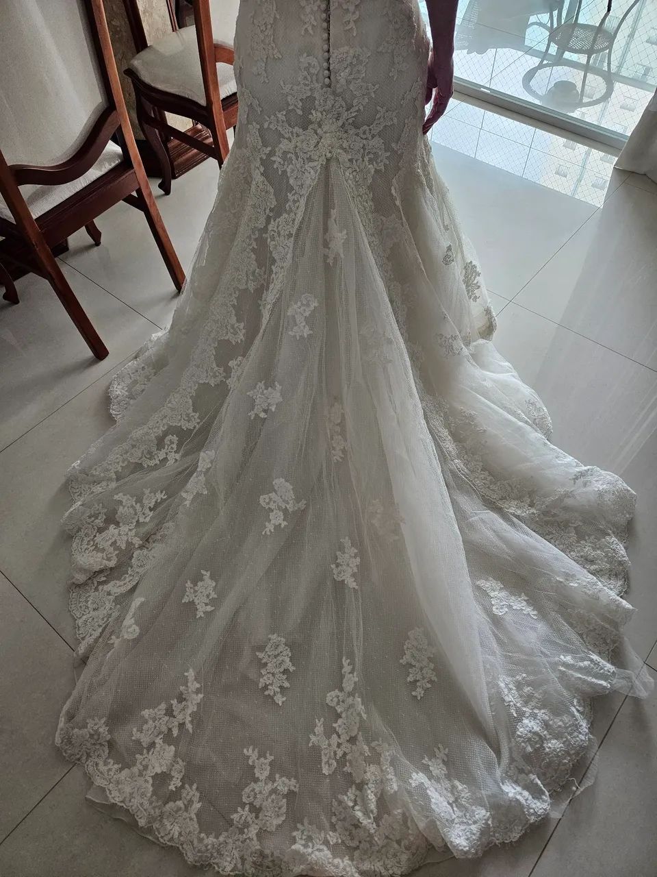 Lindo vestido de noiva - Foto 4