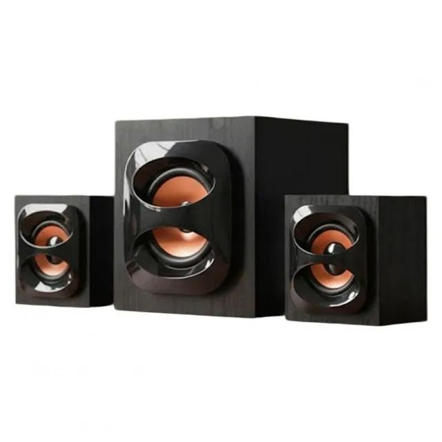 Caixa de Som Satellite AS-628BL Bluetooth / USB - Preto