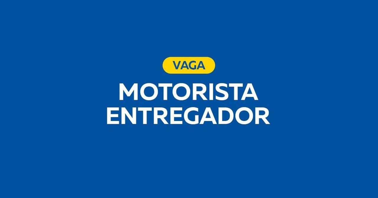 Vaga pra entregador 