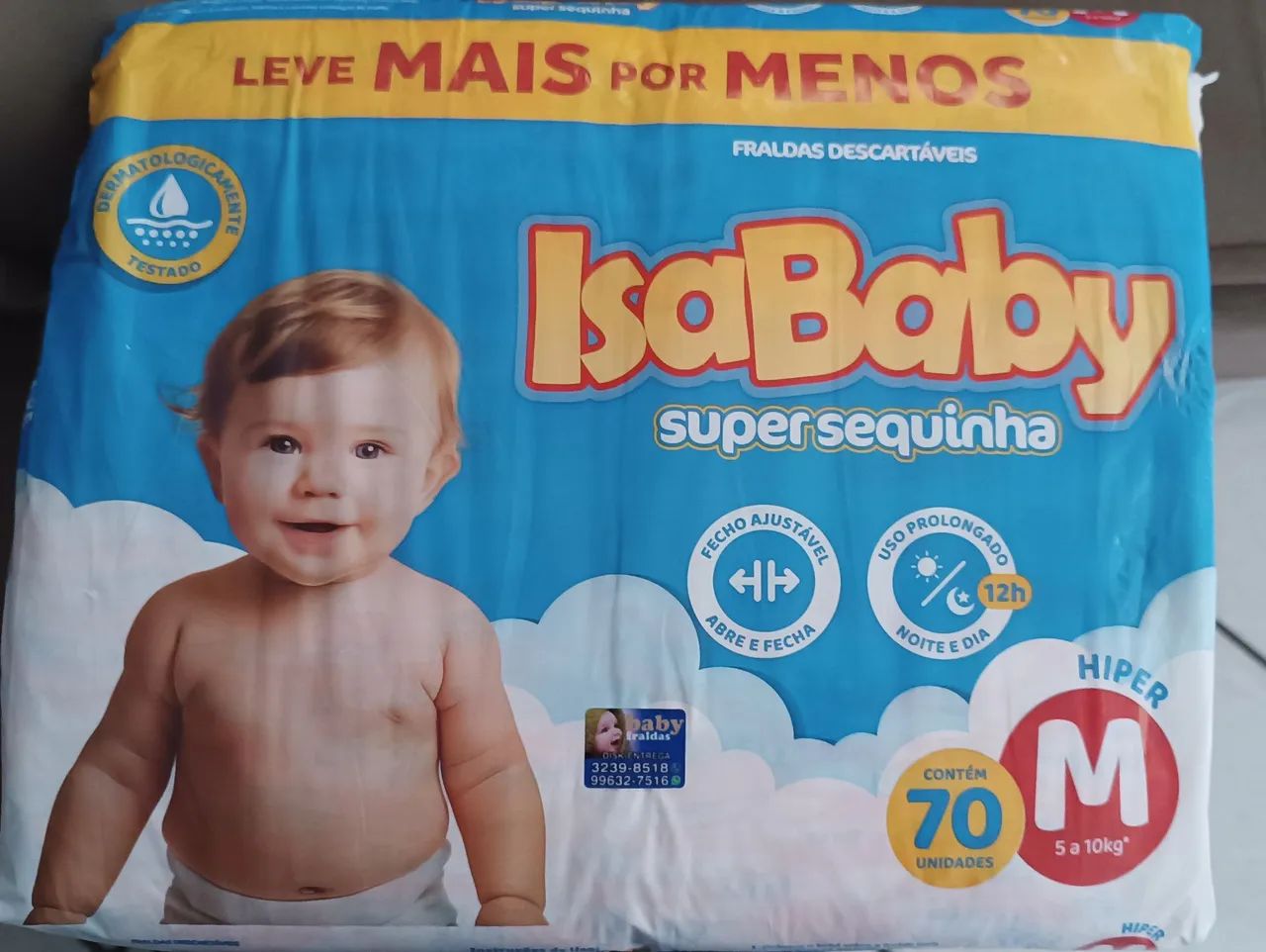 6 pacotes de fraldas LACRADAS - Foto 2
