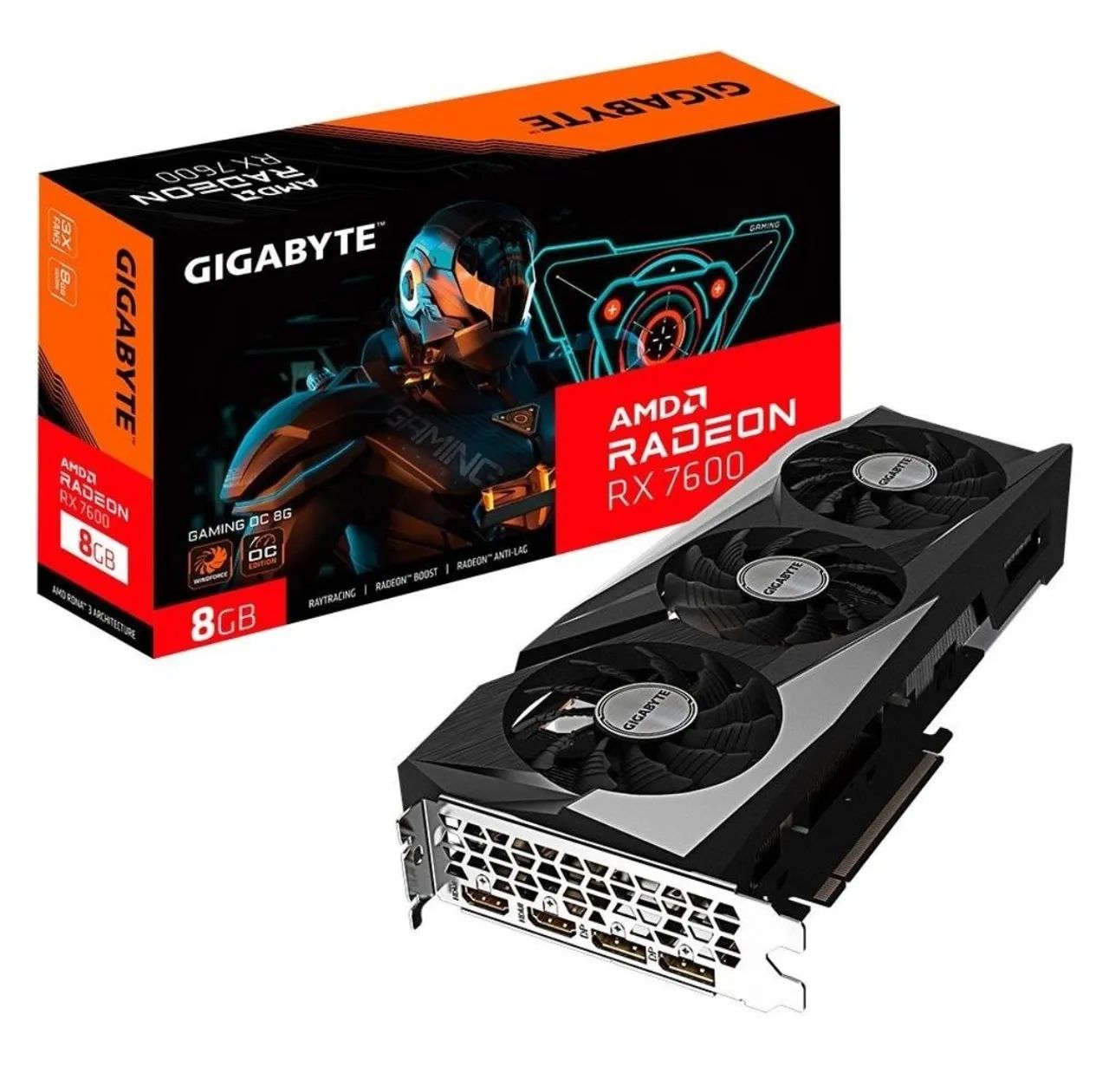 Gigabyte RX 7600 Eagle  LACRADA NF e Garantia. VENDO OU TROCO - Foto 4
