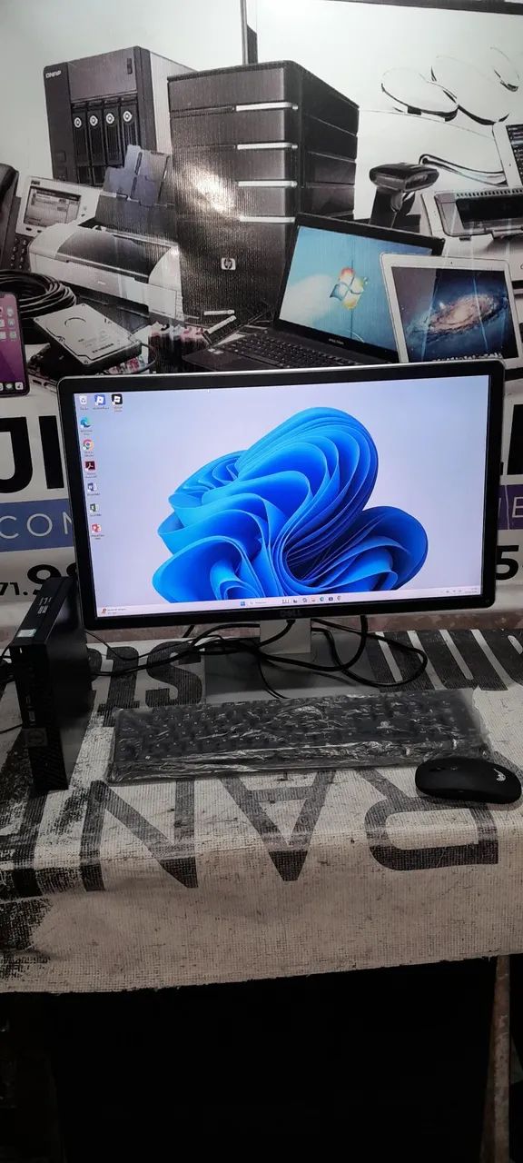 Vendo mini pc dell core i5 de 7 geração 8gb m2 de 256gb tela de 22 polegadas  - Foto 2