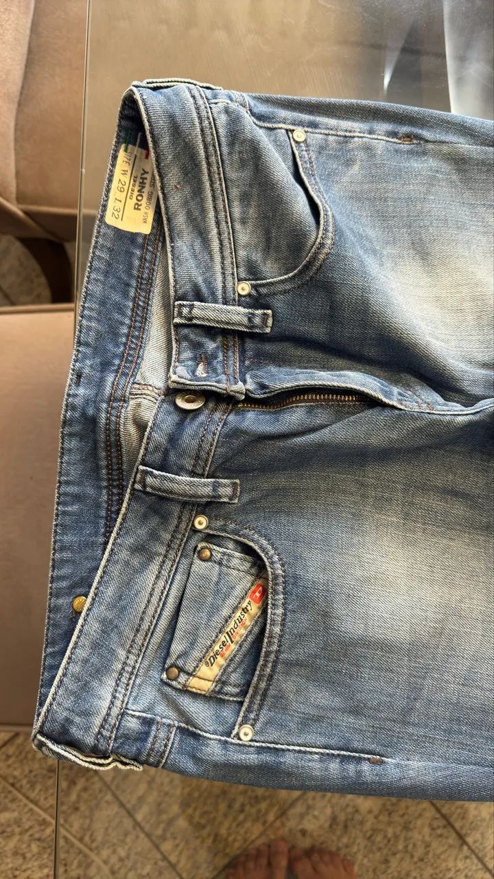 Calça jeans diesel original tamanho 28 - Foto 5