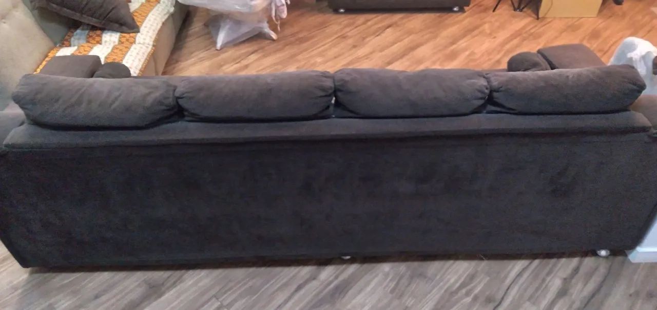 Conjunto sofá marrom - Foto 4