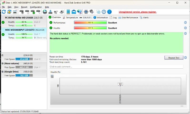Hd de 500GB WD para notebook - Foto 3