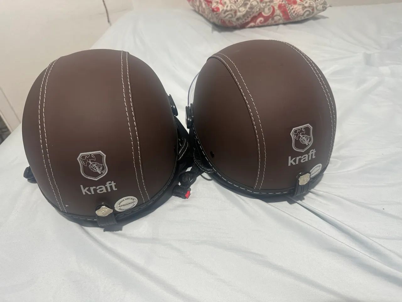  2 CAPACETES COQUINHO KRAFT SEM USO  - Foto 4