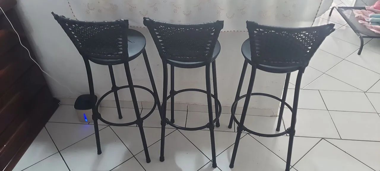 Conjunto banquetas de ferro  - Foto 2