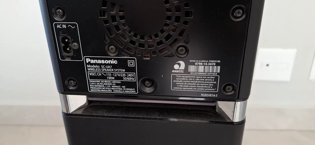 Torre de som Panasonic SC-UA7 COM PLACA DE SOM QUEINADA - Foto 2