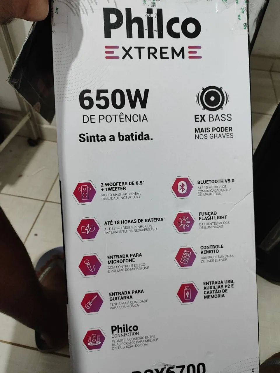 Caixa de Som Amplificada Philco 650w - Foto 5