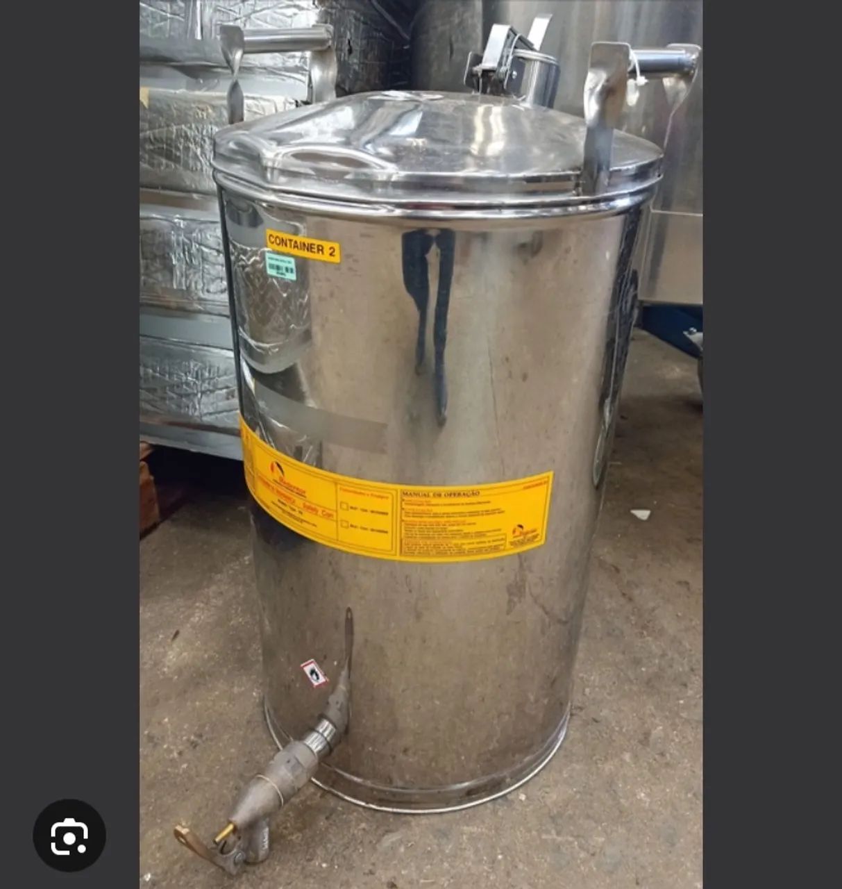 Container aço inox 