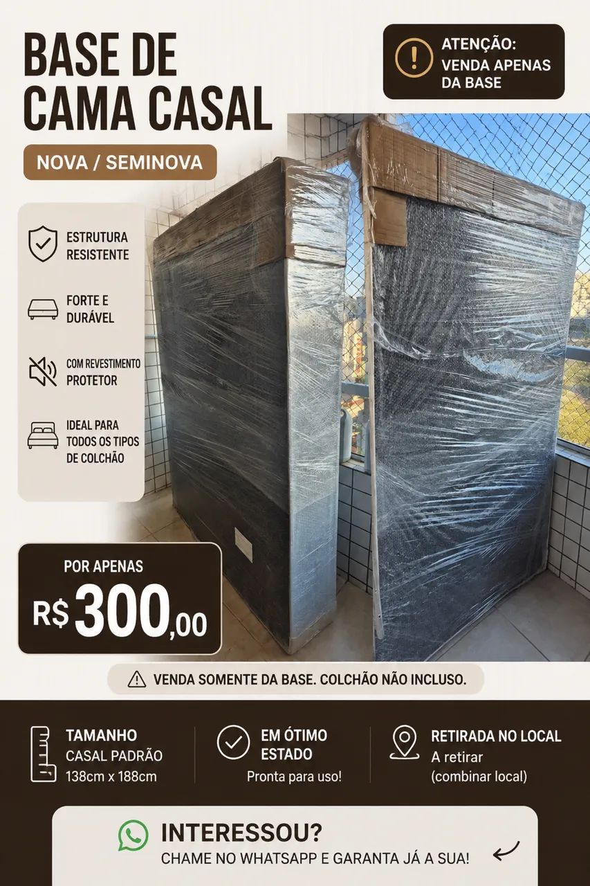 Base cama casal