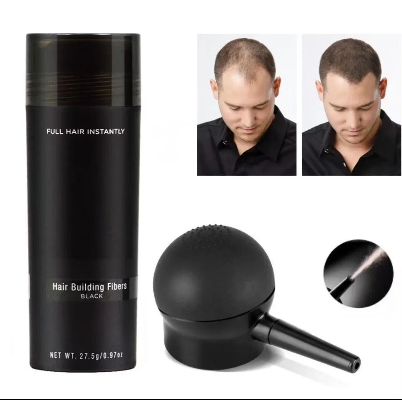 Fibra Capilar Preto, maquiagem para cabelo 