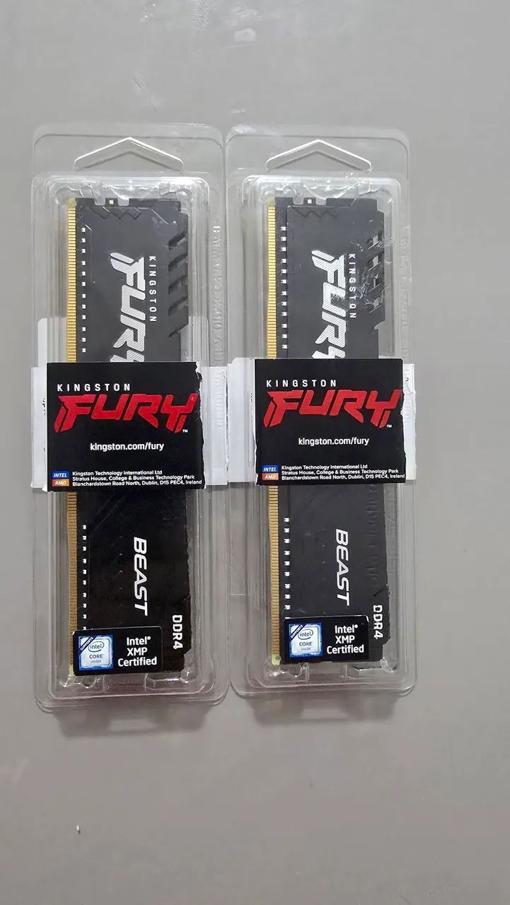 MEMÓRIA RAM KINGSTON FURY 2X8GB 3200MHZ