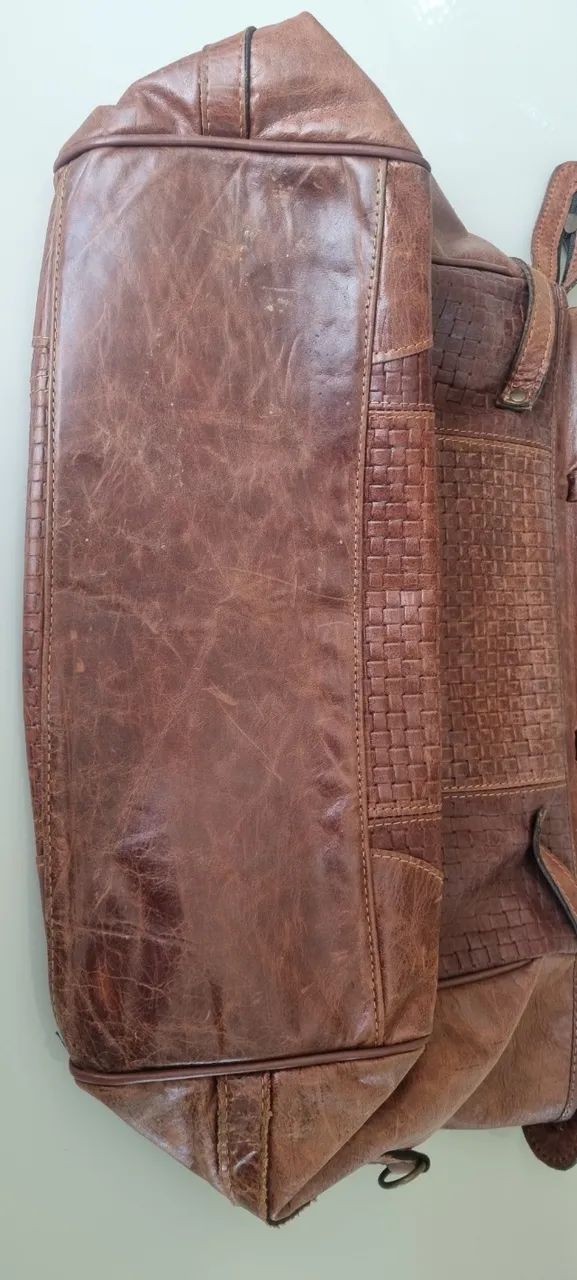 Mala bolsa de mão couro Argentina  - Foto 5
